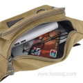 Good Quality Canvas Waist Bag With Multi Pockets for Travel Sport for Men Women